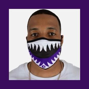 ETHIKA Men’s Face Mask Purple New